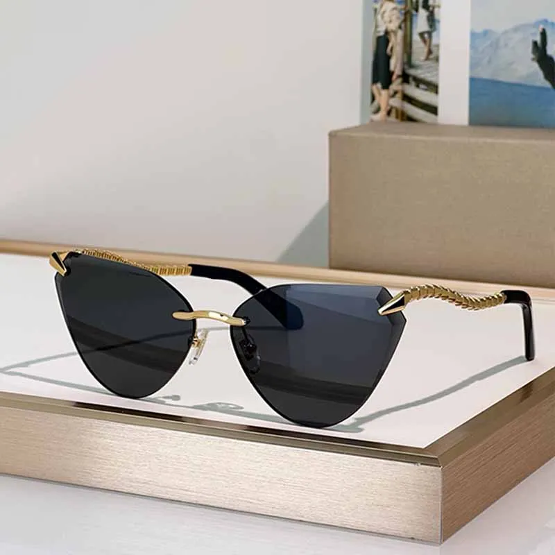 Elegant Semi Rimless Cat Eye Anine Bing Sunglasses... From  display picture 1