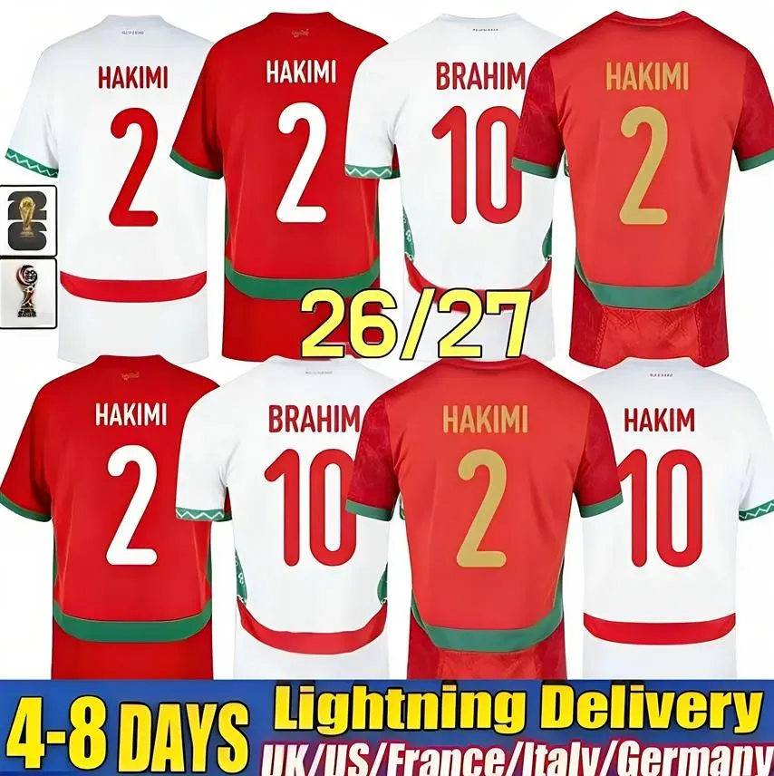 Morocco 2026 World Cup Soccer Jerseys National Team From