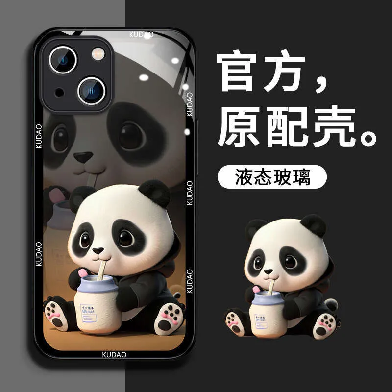 Panda IPhone Case Protective Liquid Glass Cover For... From Dh_art 