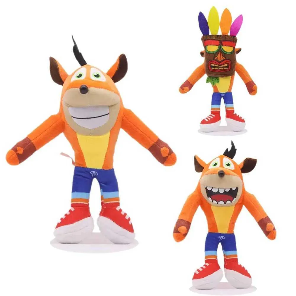 Anime Crash Bandicoot Bugs Bunny Plush Soft Stuffed Aku Crash Doll For ...