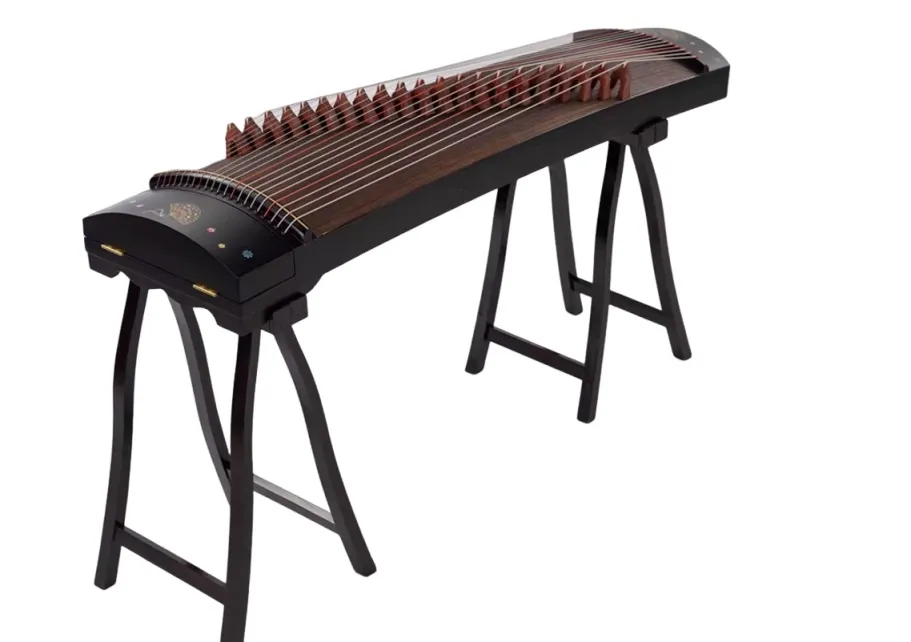 古筝 125 センチメートル扇パターン 21 弦ツィター中国の弦楽器を