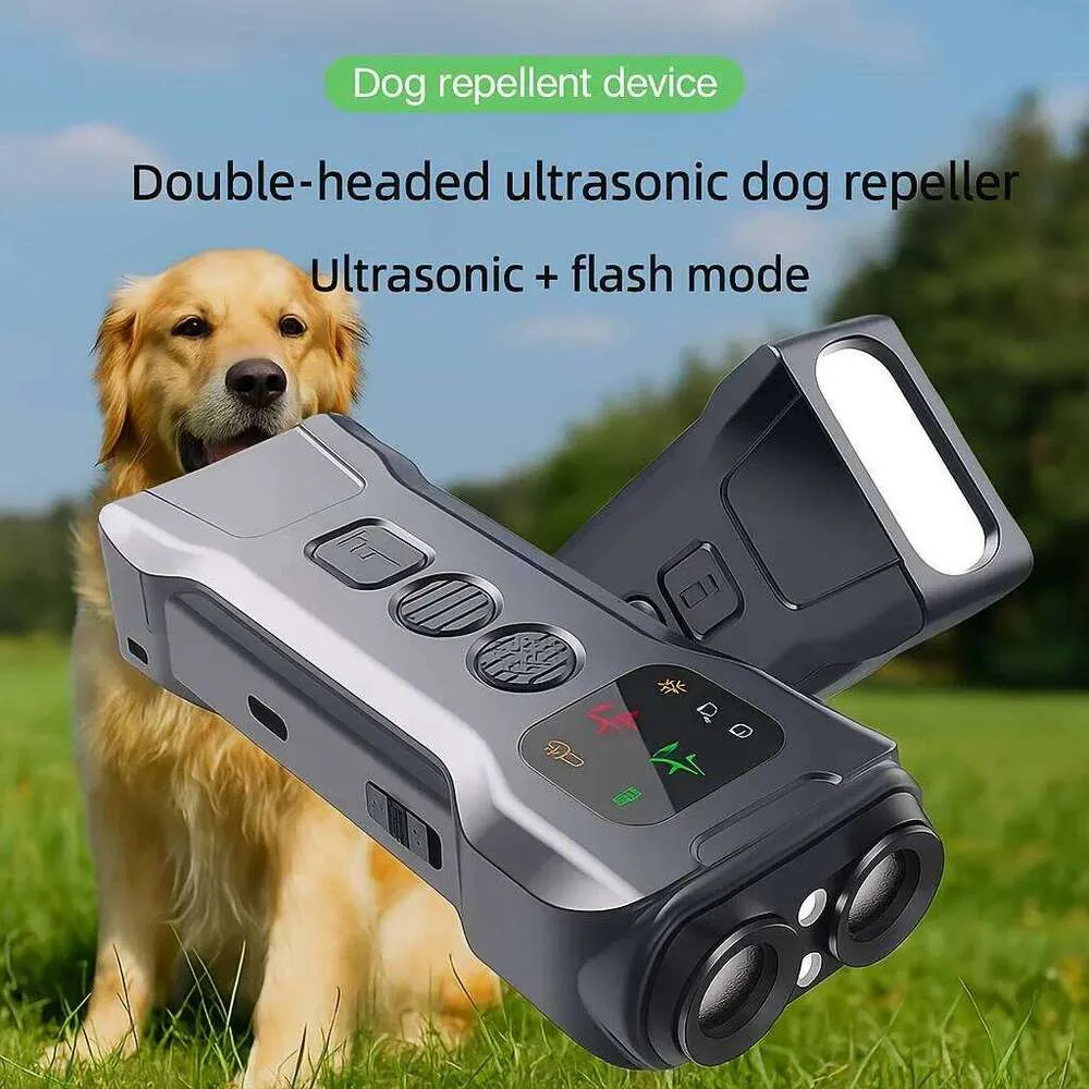 USB Rechargeable Ultrasonic Dog Repeller with Dual-core Sonic Anti ...