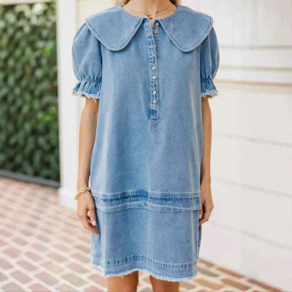 sandro white and denim dress Sandro Beaded knit mini dress