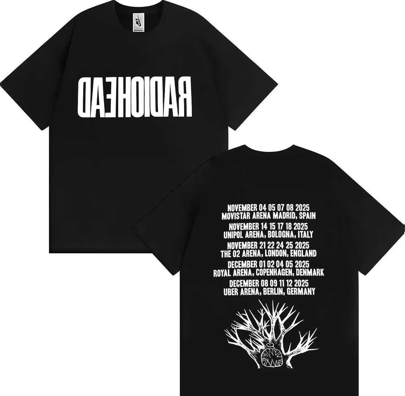 Radiohead Tour 2025 Merch Gothic T Shirt Mens Women From 7,54