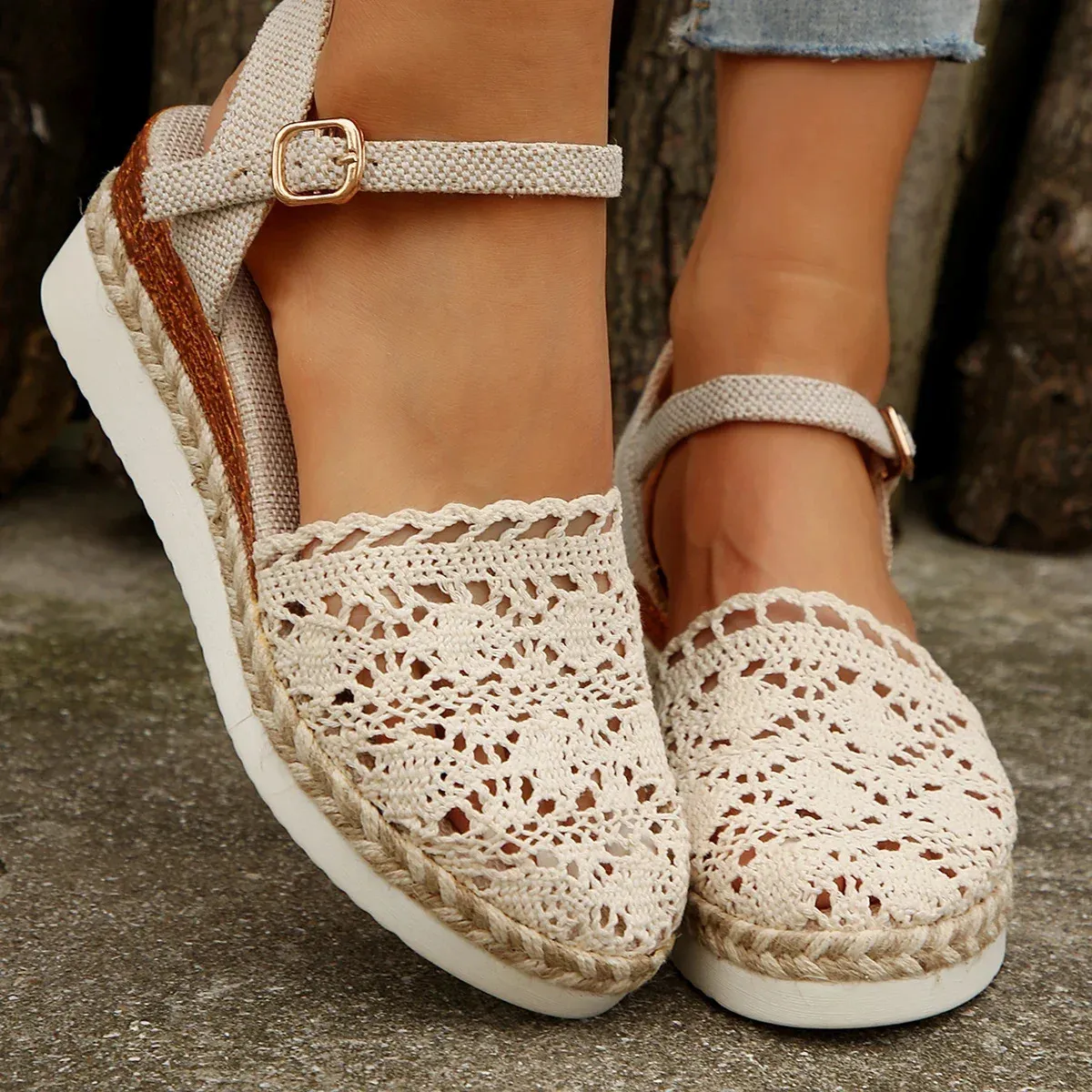 Women Summer Wedge Casual Fashion Platform Woman Sandals Zapatos 260316_voghion.com