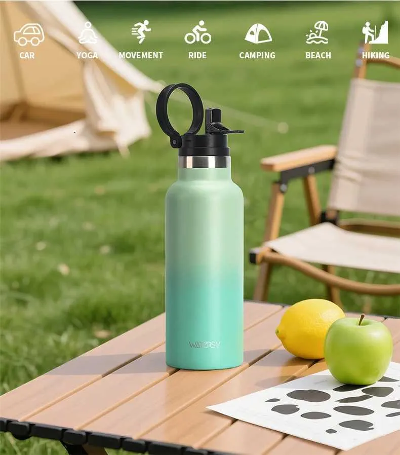 WATERSY 500ml Stainless Steel Double Wall Insulated Water Bottle with ...
