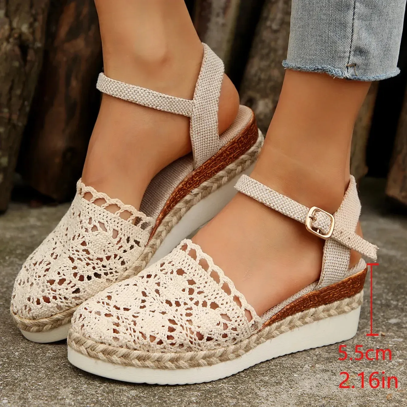 Women's Platform Wedge Sandals For Summer Casual Wear_voghion.com