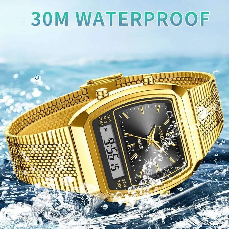 Foxbox FOXBOX LIGE Mens Digital Sports Watch - Waterproof Luminous Quartz ...