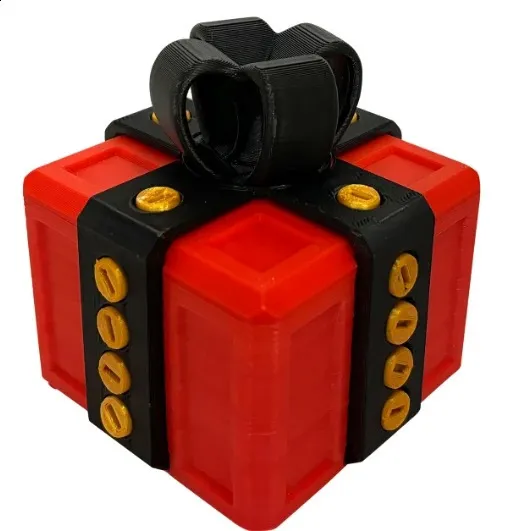 Caja De Regalo De Broma Con Tornillos Anidados, Reutilizable Para Cumpleaños Y Navidad