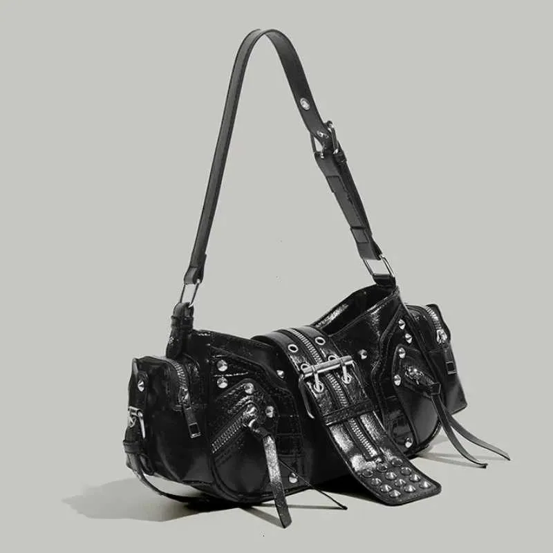 Womens Y2k Punk Vintage Shoulder Purse PU Leather From 11,48