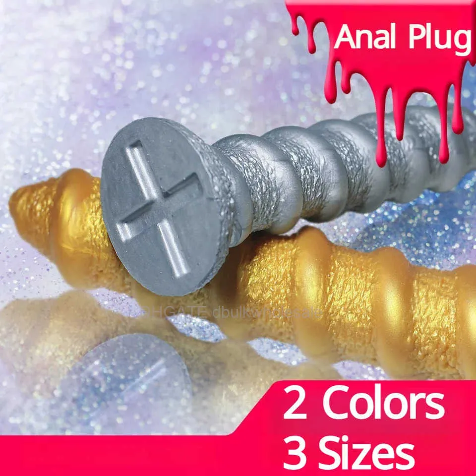 Realistic Screw Anal Plug Dildo Small Thread Anal... From 9,18 €