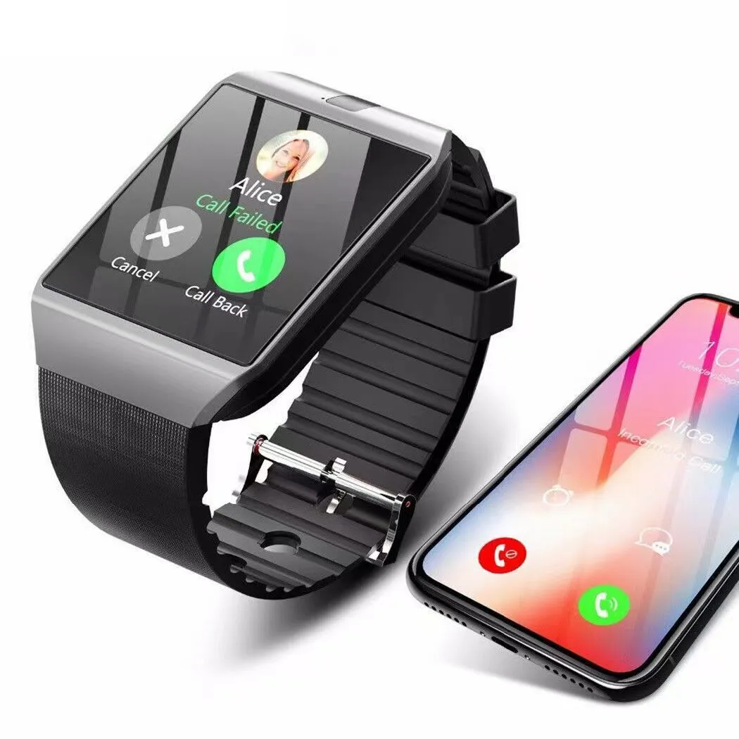 Wearable Insertable Moto Smartwatch DZ09 Wearable Device With Bluetooth, SIM Card ...