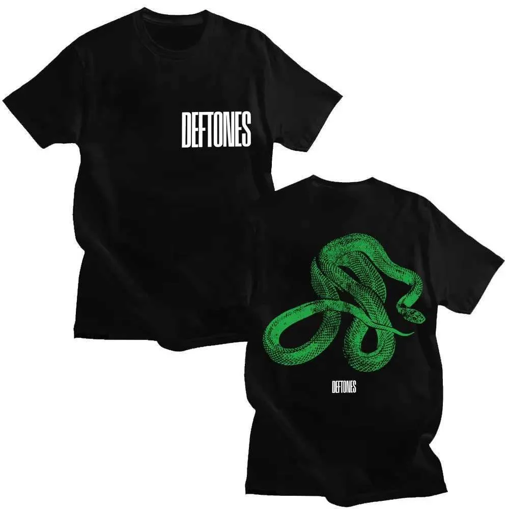 Rock Band Deftones Green Snake Print T Shirt Private From 5,89