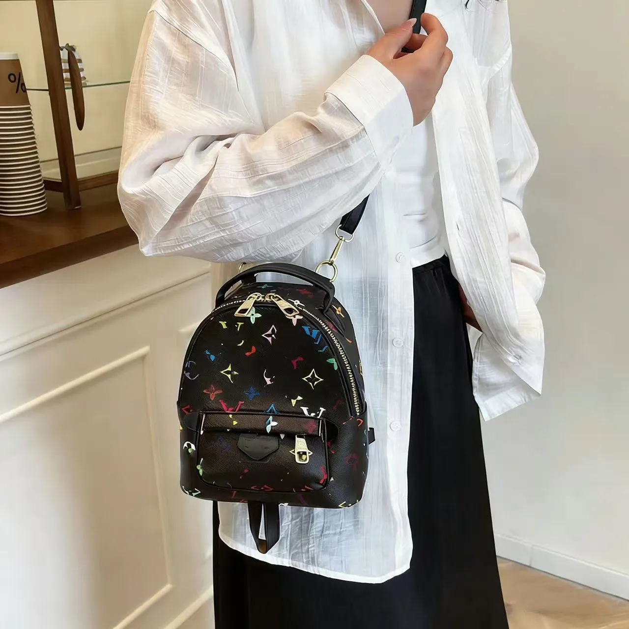 fashion mini backpack bag Sloan Leather - Slim Design, Built-In Sleeve Fits 11" iPad - Navy Blue not easy to wear or tear Lexiyat Small Backpack Purse for