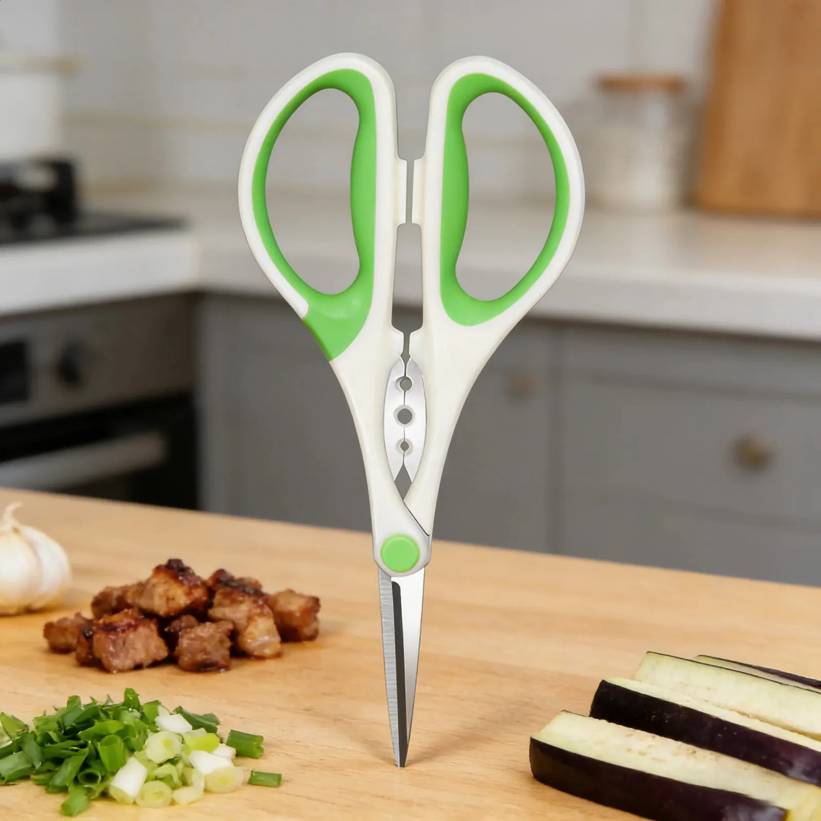 Qvc Kitchen Scissors Multifunctional Household Ceramic Kitchen Scissors for Seafood, Herbs ...