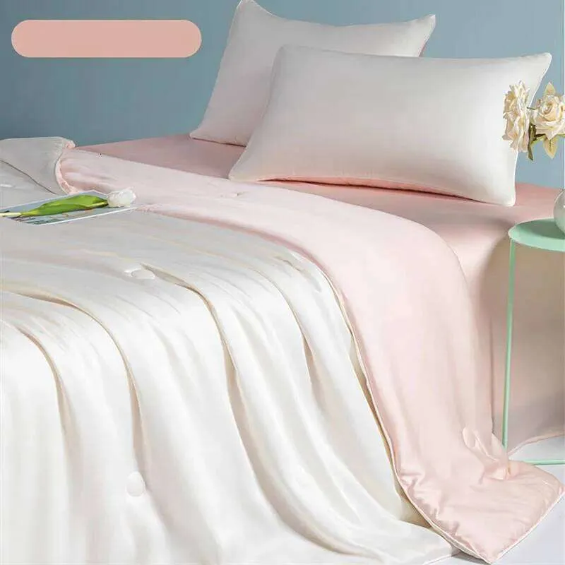 Summer Cooling Quilt And Pillowcase Set Silky Soft Bedding 3pcs_voghion.com