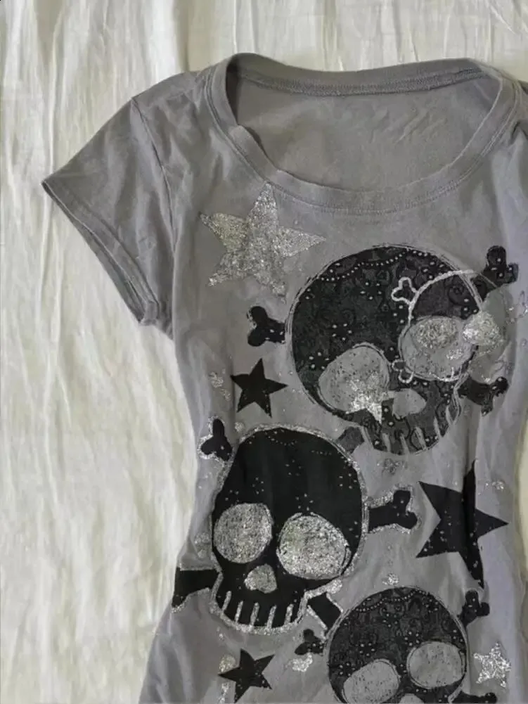 Japanese Y2k Womens Tees 2000s Tie Clothes Tops Star From 7,24