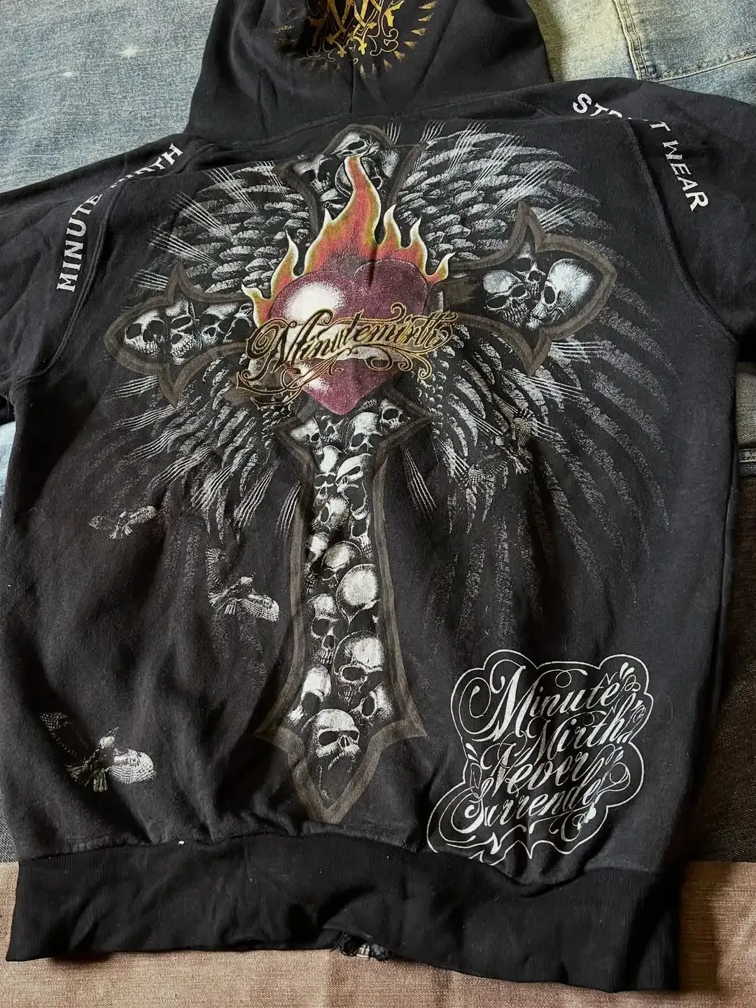 Gothic Affliction Hoodie Oversize Zipper Sweatshirt From Lian02
