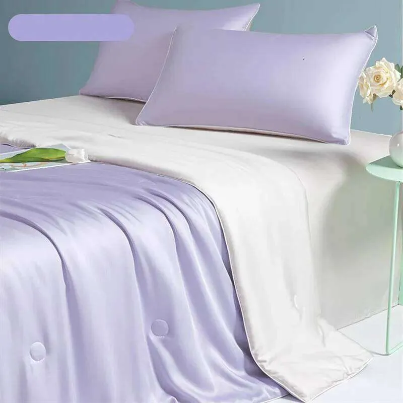 Summer Cooling Quilt And Pillowcase Set Silky Soft Bedding 3pcs_voghion.com