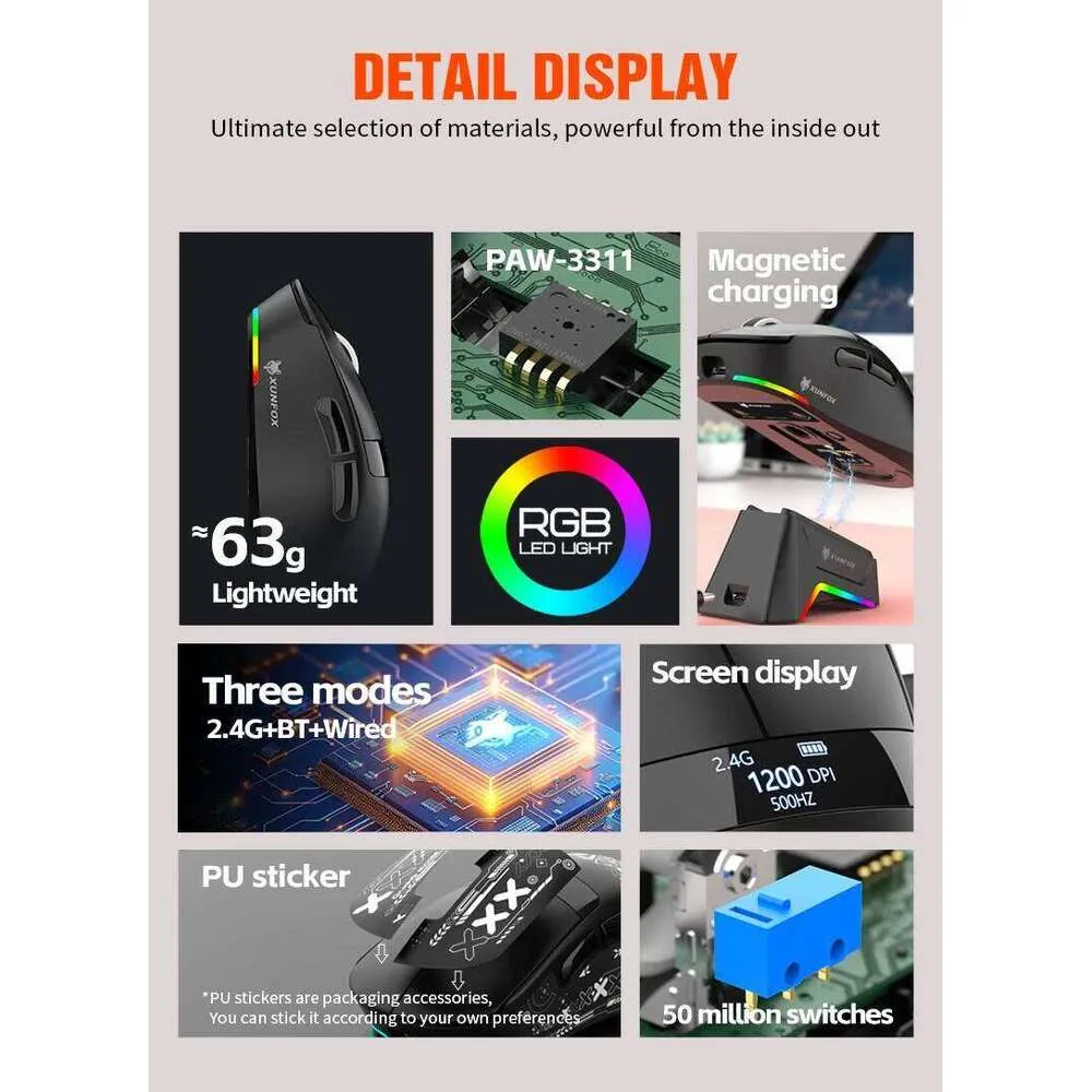 Xun Fox H9pro Wireless Gaming Evoluent Vertical Mouse... From ...