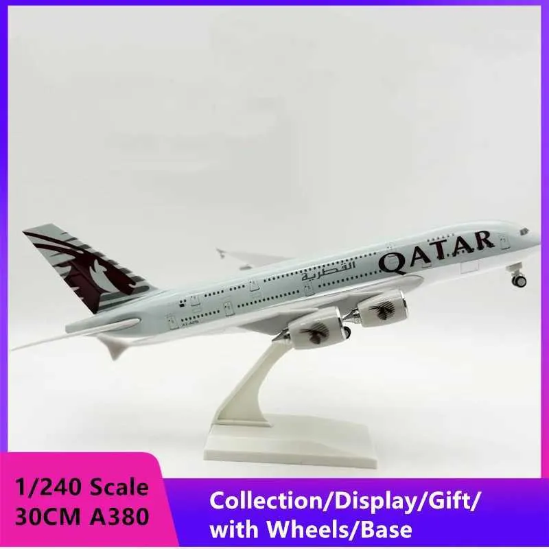 1:48 Scale Resin Airbus A380 Series Aircraft Model With Landing