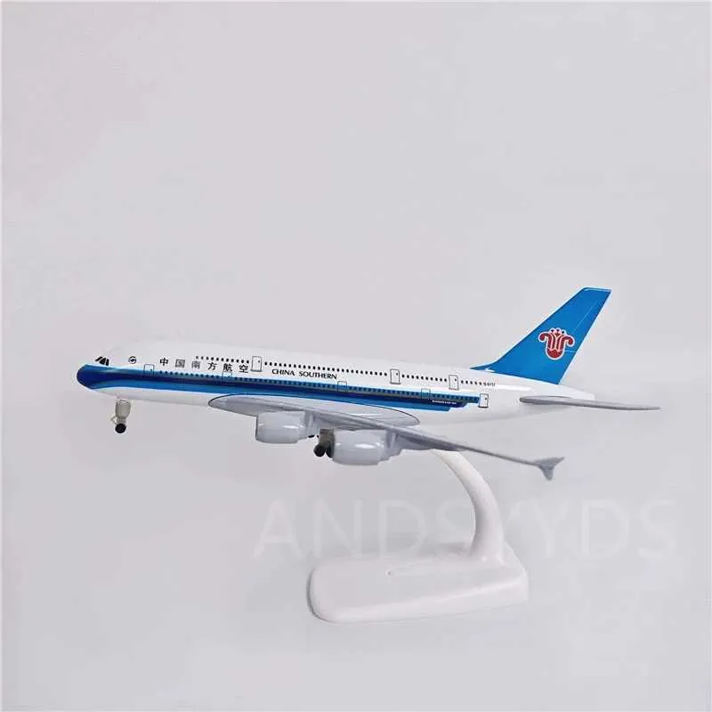 20 Cm Uçak Modeli A380 Çin Güney Havayolu Alaşım Yi TL228.33