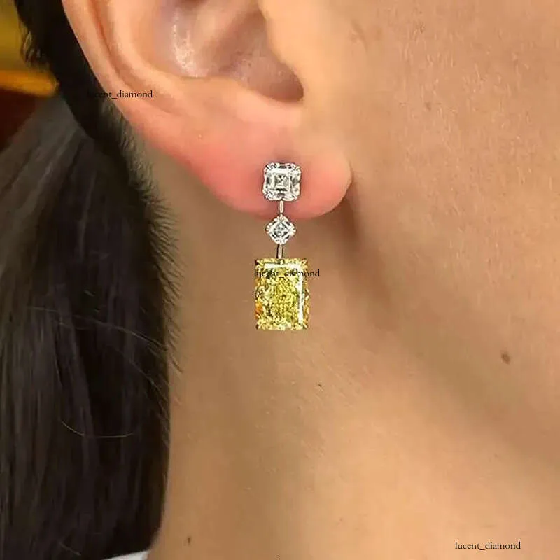Jewelry Korean Rectangular Quadrangular Light Luxury Square Personality Accessories Diamond Shaped High End Earrings_voghion.com