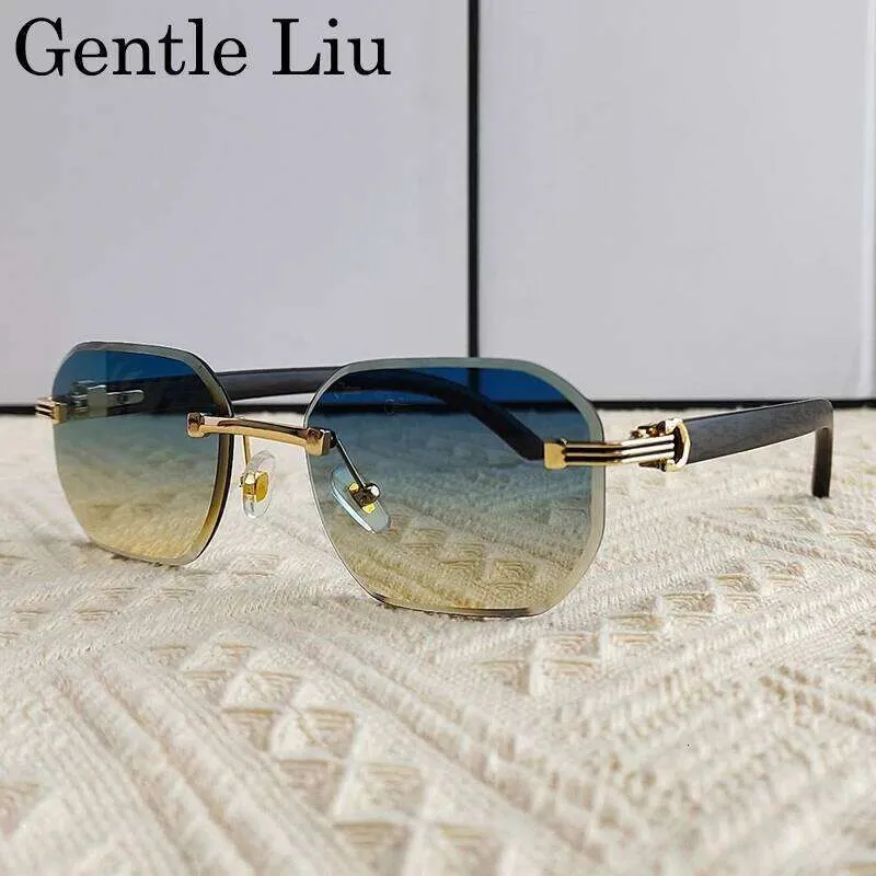 Square Rimless Shades Vintage Square Rimless Sunglasses Men UV400 Anti... From Amilia49, $8. ...