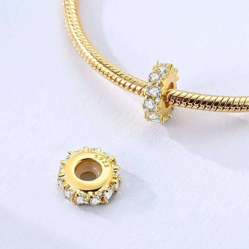 925 Sterling Silver Charms Positioning Bead Lion Tiger Elephant Dog Cat CZ Zircon Clasp Clip Fit Original Bracelet DIY_voghion.com