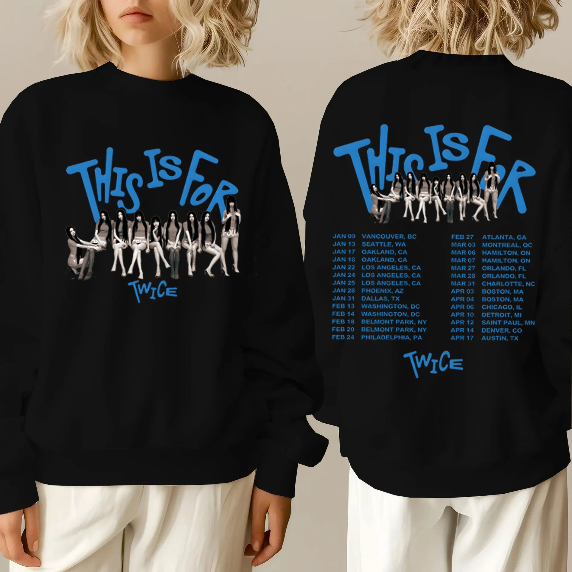TWICE KPOP This Is For World Tour 2026 Oversized From Dilqian