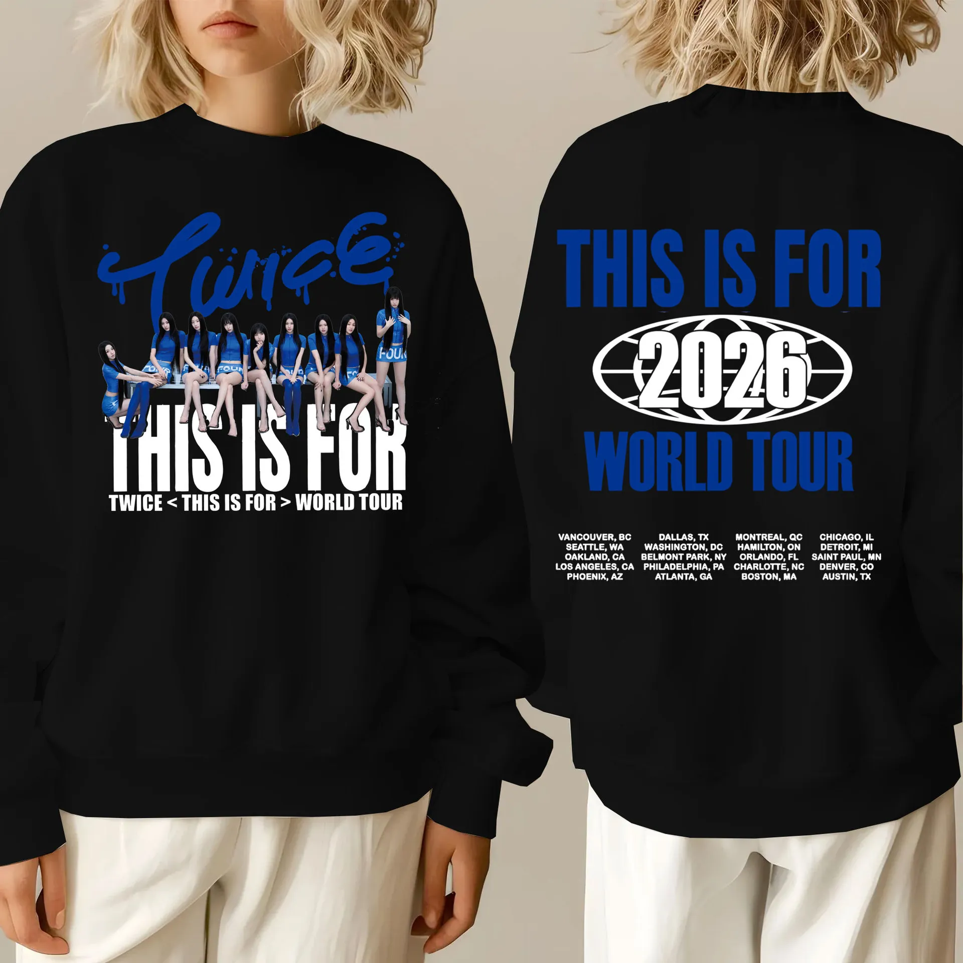 TWICE KPOP This Is For World Tour 2026 Oversized From Dilqian