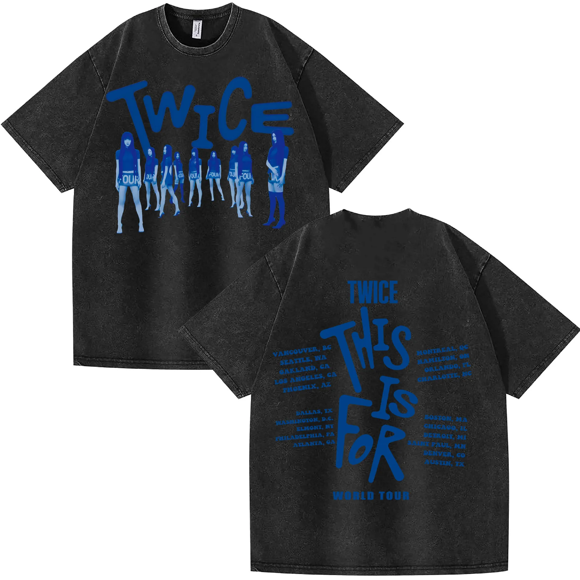 Wholesale TWICE KPOP This Is For World Tour Graphic T Shirt
