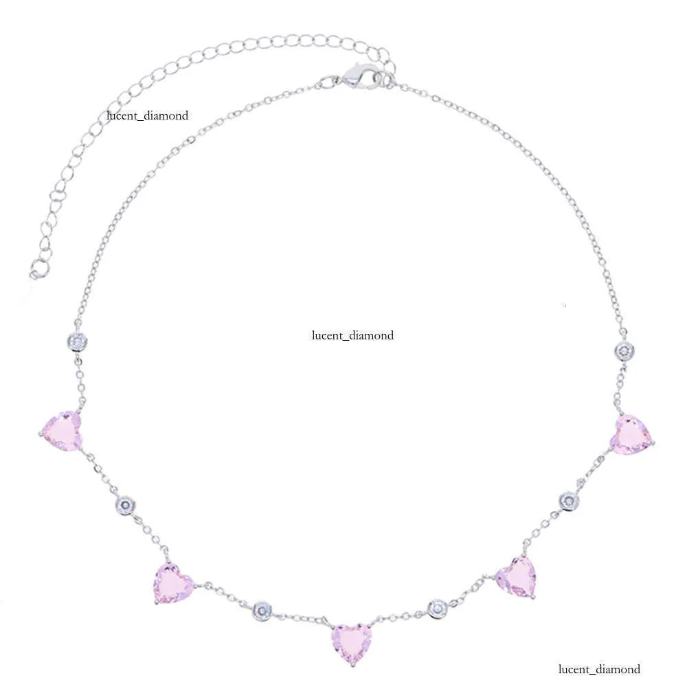 Nieuwe grote moissanite hangerketting in hartvorm met diamanten, sleutelbeenketting. Eenvoudig en veelzijdig, perfect voor elke dag._voghion.com