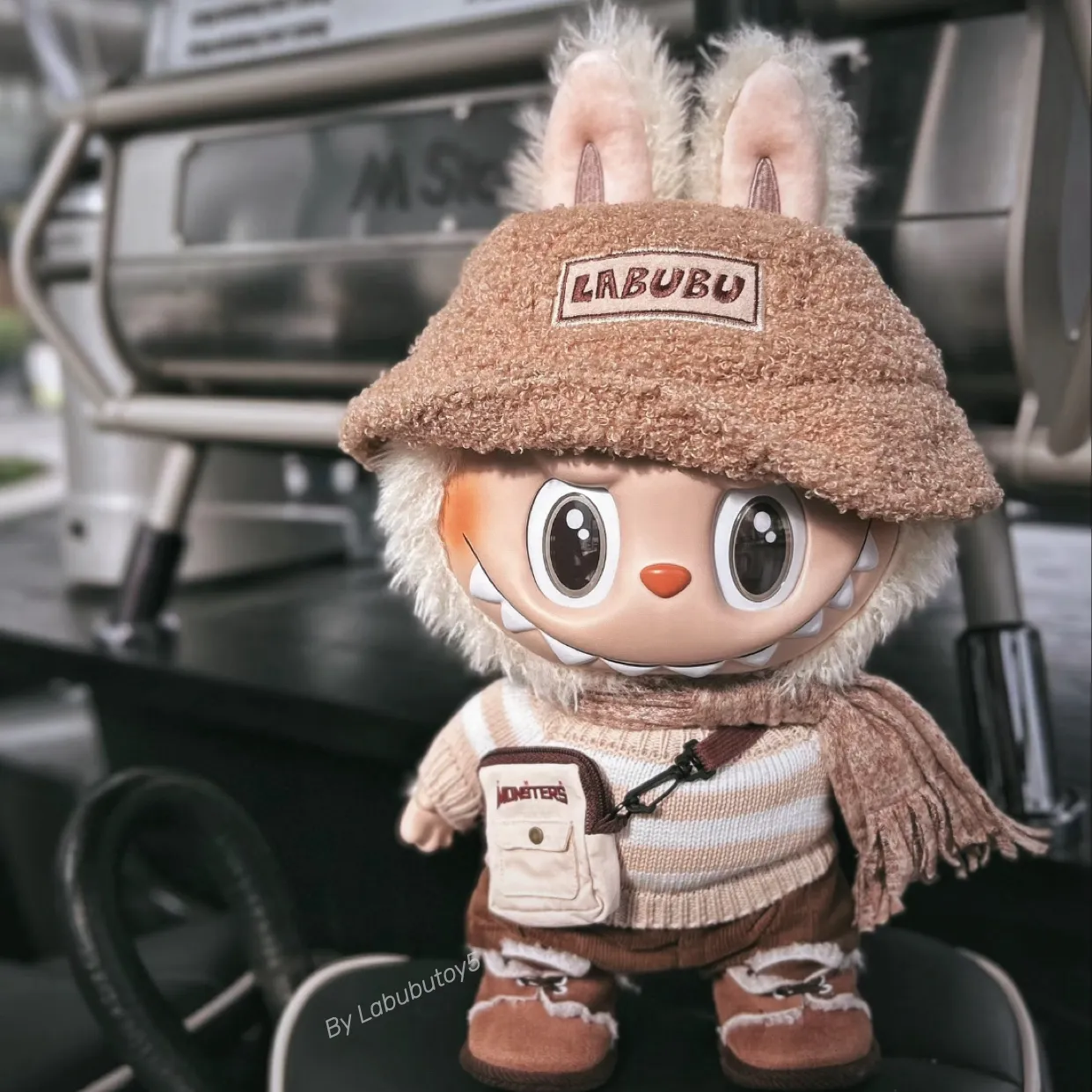 Labubu Dress Be Latte 38cm Vinyl Plush Doll Collectible Plush Toy from Dhgate Plush Dolls