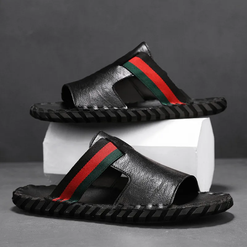 Fashionable Men's 2026s Summer New Design Trendy Retro Casual Indoor Outdoor Beach Versatile Slippers Free Shipping_voghion.com