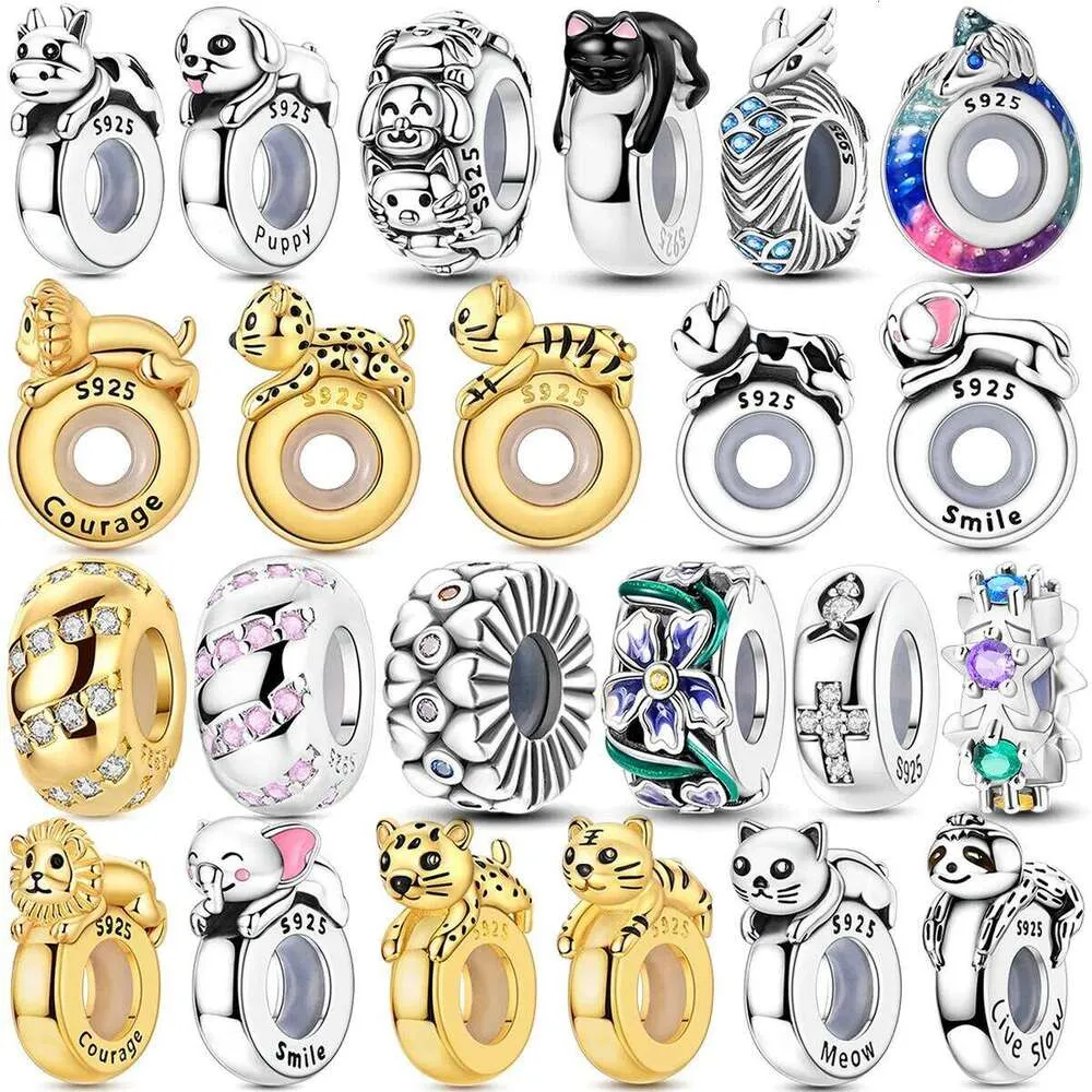 925 Sterling Silver Animal Charms Positioning Bead For Bracelet_voghion.com