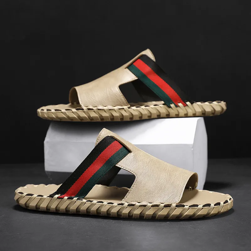 Fashionable Men's 2026s Summer New Design Trendy Retro Casual Indoor Outdoor Beach Versatile Slippers Free Shipping_voghion.com