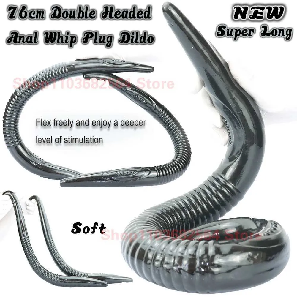 76cm Double Headed Anal Whip Thread Anal Plug Lesbian... From 16,38  |  DHgate