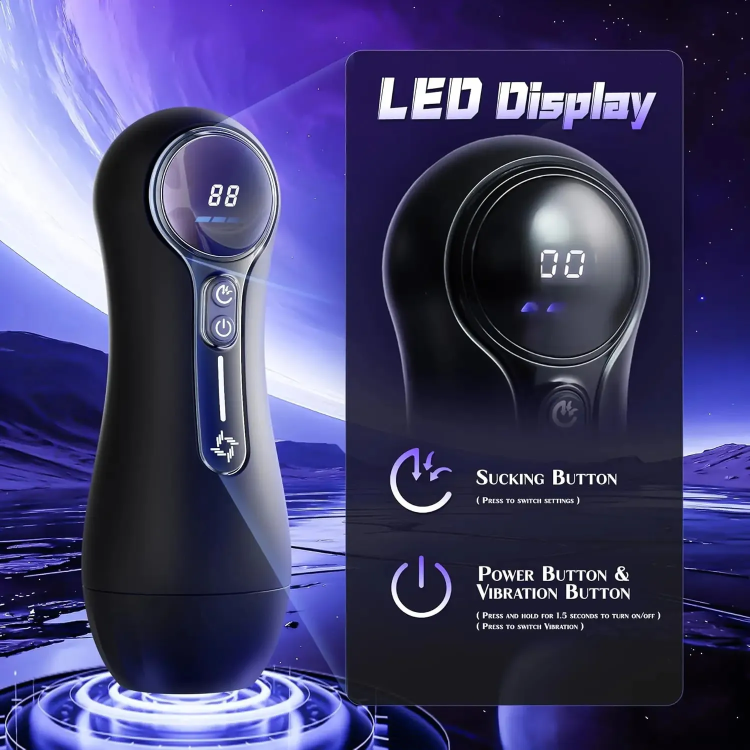 Male Masturbator Penis Pump With 4 Suction & 9... From Tubi07, $28.56