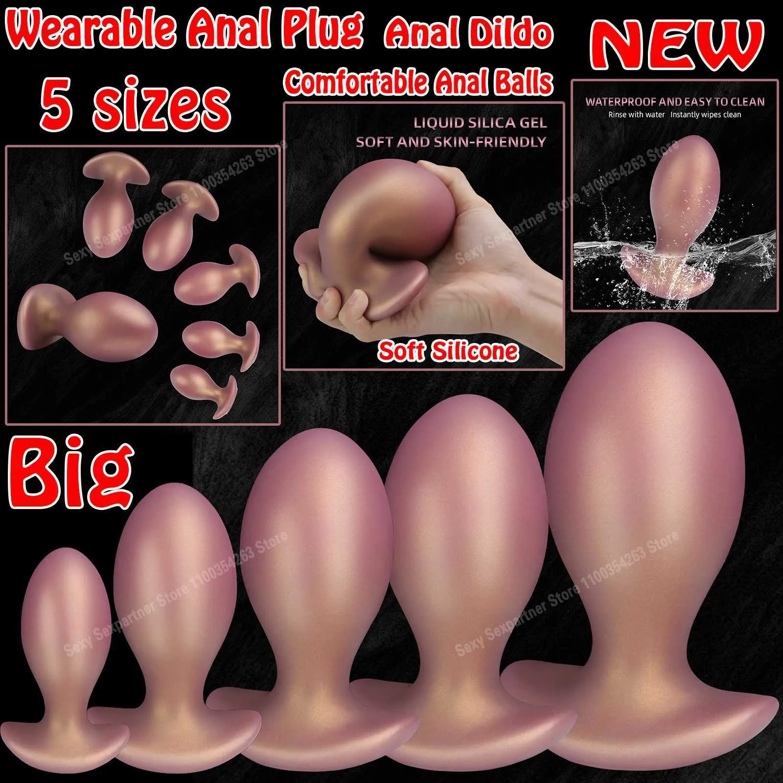 NEW Wearable Anal Plug Comfortable Anus Dildo Ass... From 16,1 €