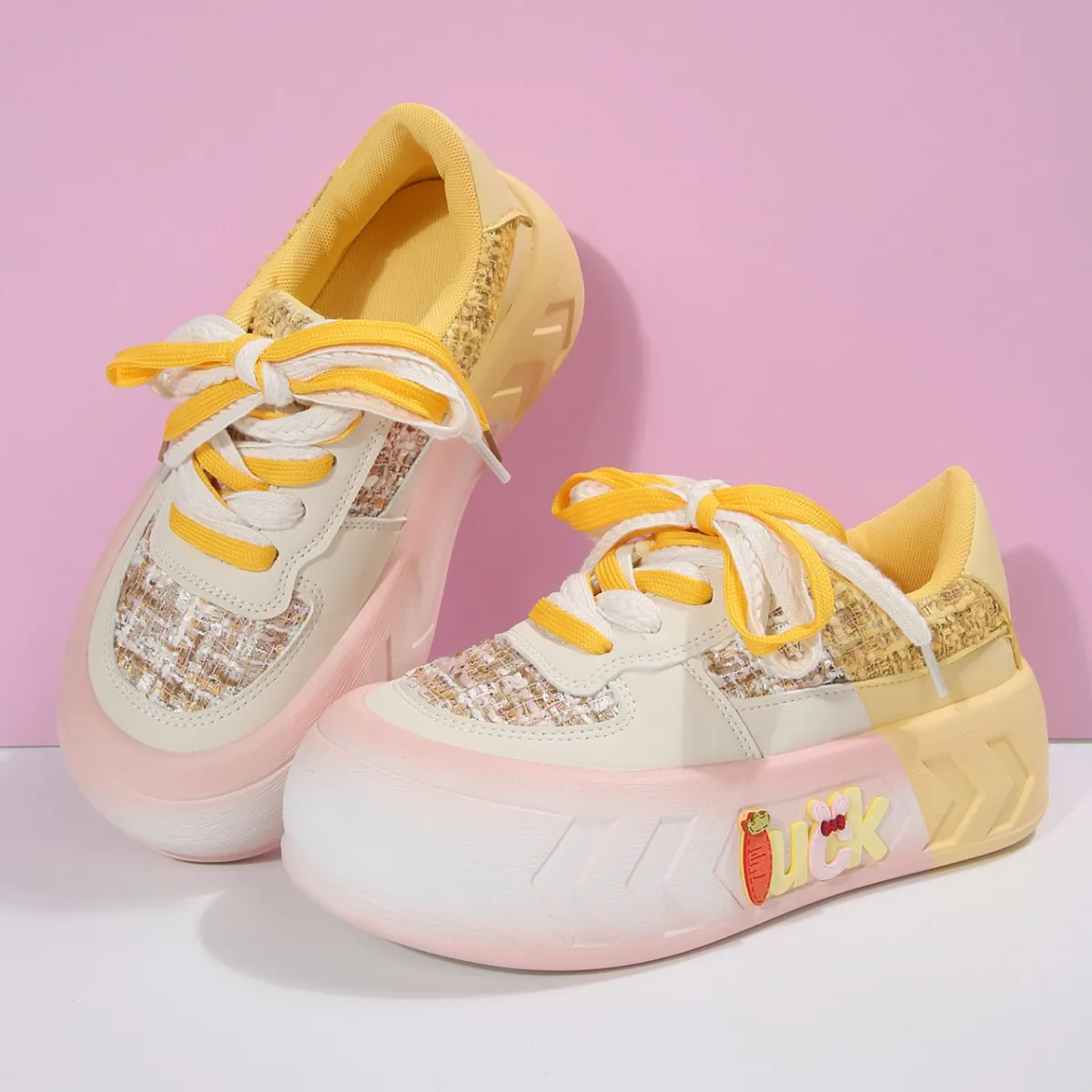 Bahar Kadınlar Için 5 CM Kawaii Yaz Rahat Nefes Lüks Yi TL1