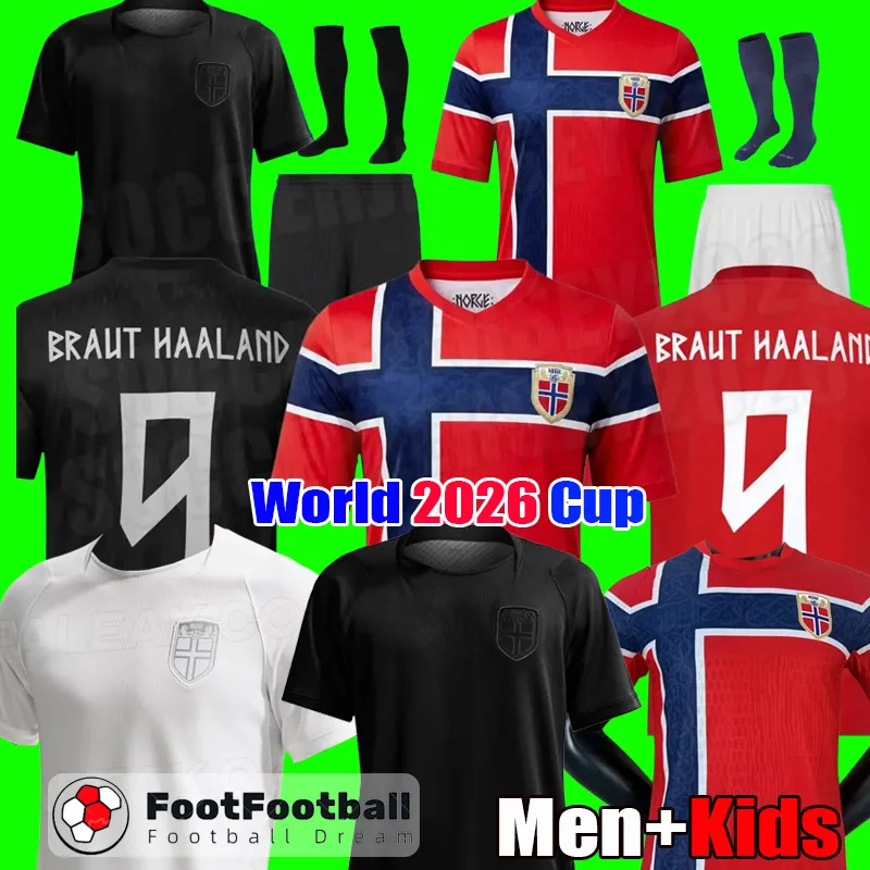 2026 Blackout WhiteoutNorway Canada Soccer Kit Featuring BRAUT HAALAND ...
