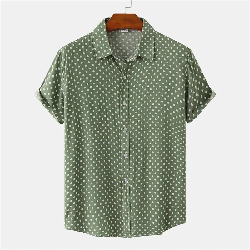 Camicia hawaiana retrò da uomo: grafica sul retro, maniche corte con