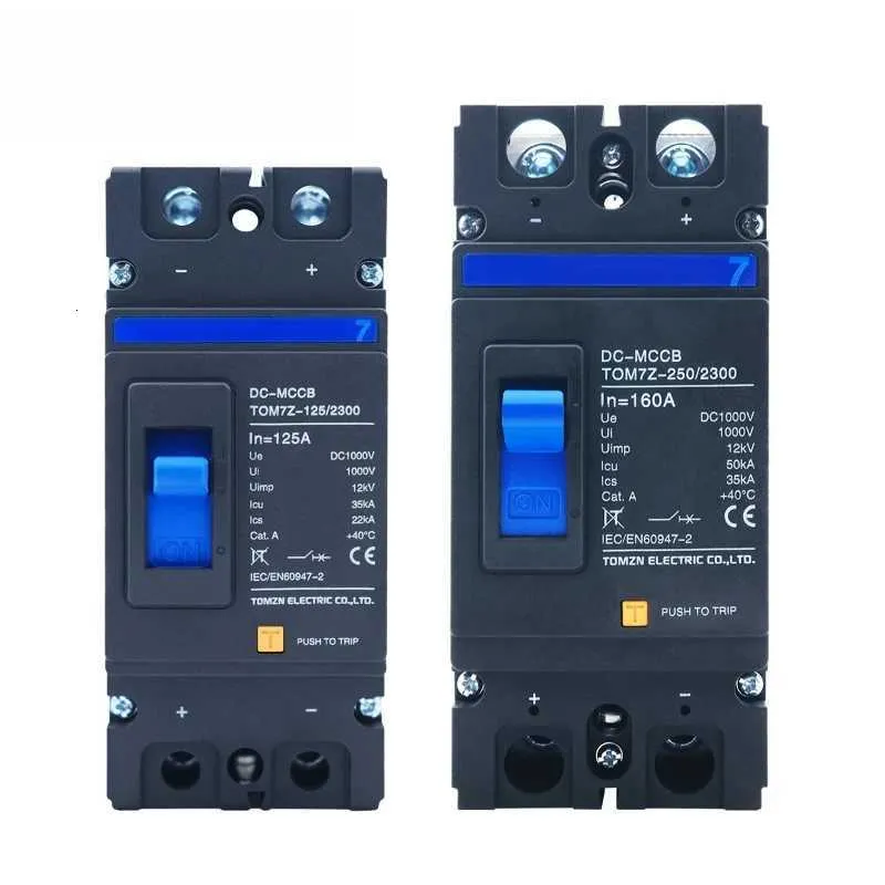 2P DC 1000V MCCB DC ソーラーモールドケースサーキットブレーカー