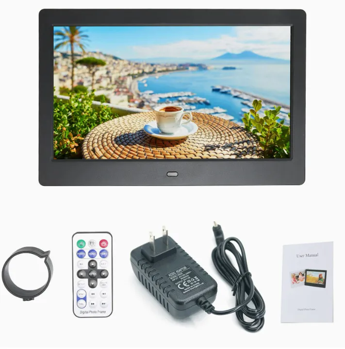 Heei 12‑inch Aluminum Metal Digital Photo Frame – HD Wall‑Mounted Display, Wi‑Fi, 24% Off