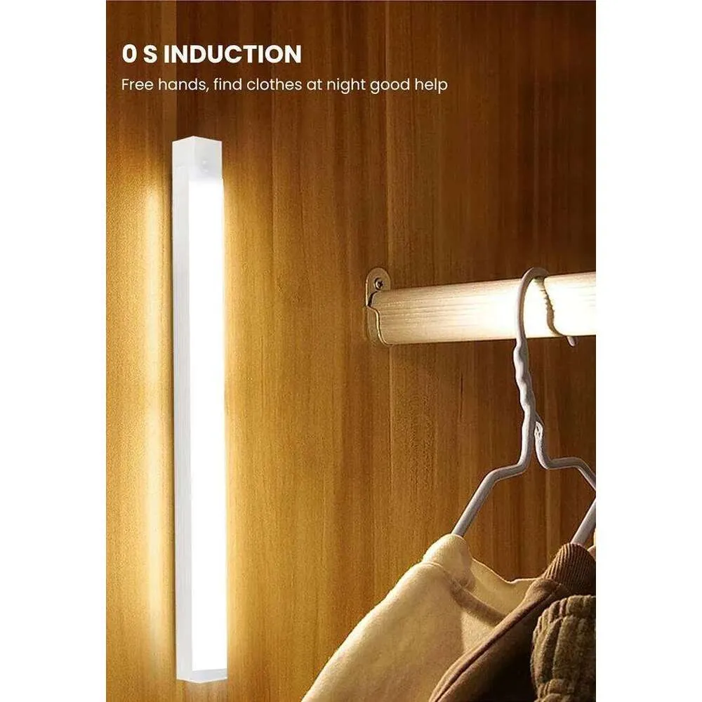 Motion Sensor Night Light Wireless LED USB Type C Rechargeable Lamp 12V ...