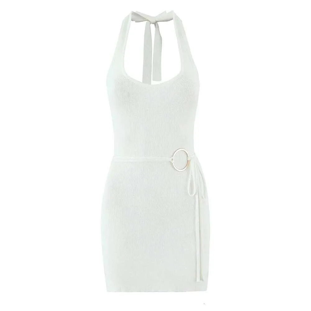 Dress Designer Dress American Street Style Sexy Halter Neck Bodycon Dress  With Metal Ring Belt, Sexy Ba From 18,31  | DHgate