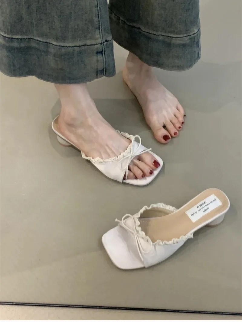 Summer Butterfly Knot Lace Womens Slippers, Casual... From Dh1100217350 ...