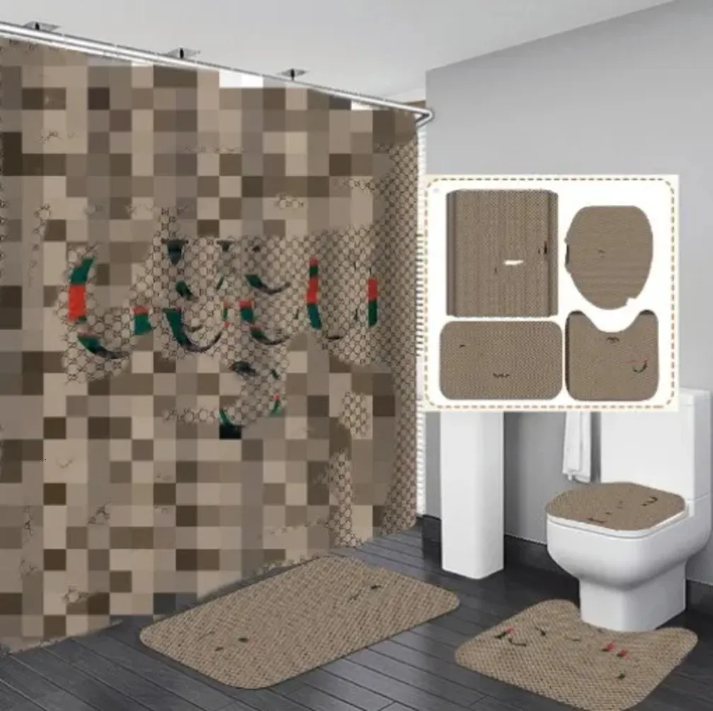 Designer Classics Waterproof Shower Curtain Set – 72% OFF, Mildew‑Proof, Free Shipping