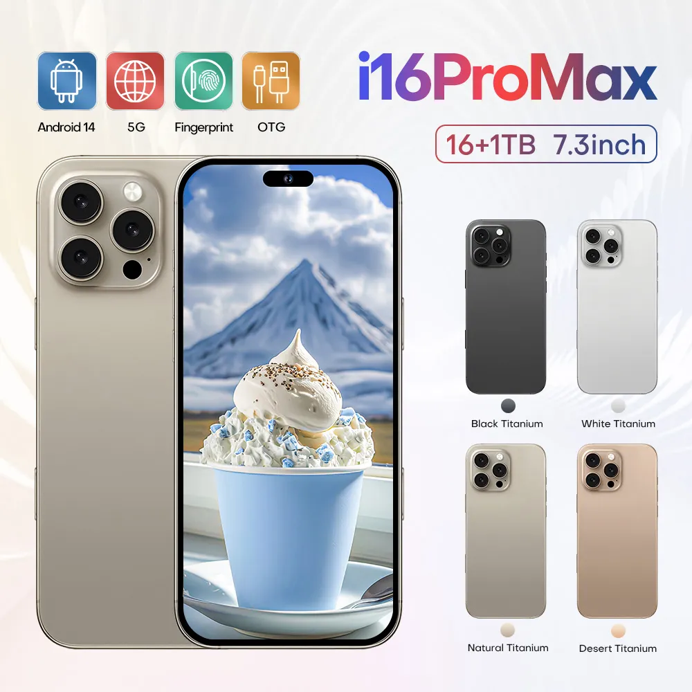 Global Version I16ProMax 5G Top 10 Smartphones 2022... 